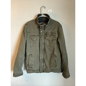 Levis Strauss & Co Green Military Style Jacket Size M